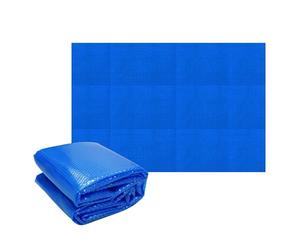 ECD Germany Cubierta Solar para Piscina Rectangular 600 x 400 cm, Azul, Lona Térmica de Burbujas, Lámina con Espesor de 400 µm, Manta Recortable a Medida, Mantiene la Temperatura y Calienta el Agua