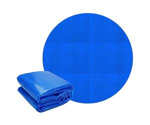 ECD Germany Cubierta Solar para Piscina Redonda Ø 500 cm, Azul, Lona Térmica de Burbujas, Lámina con Espesor de 120 µm, Manta Recortable a Medida, Mantiene la Tempertarua y Calienta el Agua
