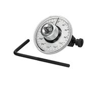 ECD Germany Goniometro Medidor de Angulo de Rotación Calibrador para Angular 12.5 (1/2) Cuadrado Interior 0-360 ° 1/2" Llave de Tubo de 2 ° Dispositivo de Medición de Ángulo para Llave Dinamometrica