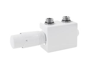 ECD Germany Kit de conexión Central termostato para radiadores - Blanco 50mm