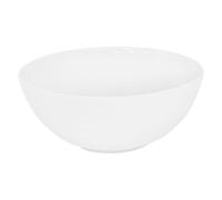 ECD Germany Lavabo Cerámico Ovalado con Agujero Conexión Estandar - Blanco - Lavamanos sobre Encimera - 320 x 320 x 135 mm - Diseño Moderno - Fregadero sin Juego de Desagüe - Realza Cada Baño o Aseo