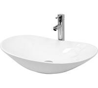 ECD Germany Lavabo de baño lavadero sobremesa fregadero encimera ceramico
