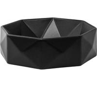 ECD Germany Lavabo negro sobremesa cerámica juego de desagüe sin rebosadero