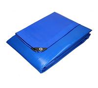 ECD Germany Lona de Protección Impermeable con Ojales 1,5x6m 9m² 260g/m² Polietileno Azul Resistente Contra el Moho y Rayos UV Cubierta Multiusos Ideal para Muebles de Jardín y Almohadilla para Tienda