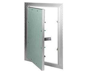 ECD Germany Puerta de Inspección Revisión 250x400mm Cartón de Yeso Inserto GK 12,5mm Marco de Aluminio Solapa de Mantenimiento Tapa de Limpieza Panel Trampilla Acceso Instalación en Paredes y techos