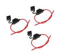 ECENCE 3x Portafusibles standard para Coche Barco LORRY Moto Caravana portafusibles fusible plano para turismos soporte 14AWG