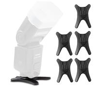ECENCE 5X Soportes para Flash con trípode incor de 1/4 Pulgadas para Zapata de Flash estándar ISO p. ej. Compatible con Nikon Canon Olympus Panasonic Penta Sigma Metz Nissin Yongnuo