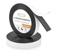 ECENCE Cinta Magnética Autoadhesiva B para Mosquiteras 5m + 5m | Tiras magnéticas B con atracción mutua para fijar mosquiteras
