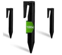 ECENCE Piquetas Robot Cortacésped 100 para Cable Delimitador | Clavos de fijación para cable delimitador - compatibles con Gardena, Bosch, Husqvarna, Worx y Yard Force