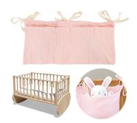 EceoThsy Organizador de dormitorio para bebé, organizador de hamacas doble, bolsa de juegos, cama adicional, organizador de pañales, Truckey, ideal para guardería y mesa plegable, tamaño: (40 x 20 cm)