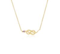 Ecfew ™ Amatista Devanado Serpiente Colgante Collar En Plata de Ley Chapada Oro
