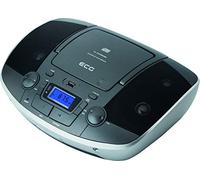 ECG CDR 1000 U Titan - Radio CD con USB, CD, CD-R/RW, MP3, Entrada AUX, 30 códigos de marcación de sintonización, Pantalla LCD retroiluminada, Control Remoto Gris Plateado