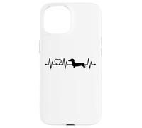 ECG Latido del corazón Dachshund Dachshund Teckel dueños Carcasa para iPhone 15