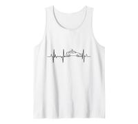 ECG Policial Frecuencia Cardíaca Camiseta sin Mangas
