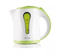 ECG RK 1022 Green 1022-Hervidor eléctrico, indicador de Nivel de Agua Iluminado, sin BPA, Contenido de 1,0 l, 900-1100 W, 1 Liter, Plástico, Verde y Blanco