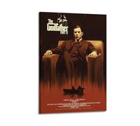 ECGDFWAZ Póster clásico de la película El Padrino Parte II, póster de lienzo para decoración de pared, sala de estar, dormitorio, pósteres de 30 x 45 cm, estilo marco