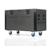 ECGOIOE Maletín de carretera con ruedas, 44 x 22 x 24 pulgadas, apilable, profesional, resistente, ATA, para almacenamiento de equipos de audio profesional y DJ