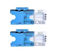 ECGs - Tarjeta de regla de 7 niveles, guía de referencia portátil ABS para un análisis eficiente de ECG con funda protectora para herramienta de medición de cardiología sanitaria