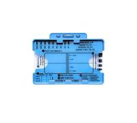 ECGs - Tarjeta de regla de 7 niveles, guía de referencia portátil ABS para un análisis eficiente de ECG con funda protectora para herramienta de medición de cardiología sanitaria