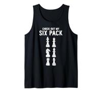 Echa un Vistazo a My Six Pack Funny Chess Player Juego de Mesa Humor Camiseta sin Mangas