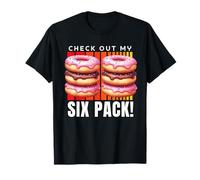 Echa un Vistazo a My Six Pack Funny Donuts, Funny Doughnut Six Pack Camiseta