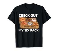 Echa un Vistazo a My Six Pack Funny Donuts, Funny Doughnut Six Pack Camiseta