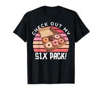 Echa un Vistazo a My Six Pack Funny Donuts, Funny Doughnut Six Pack Camiseta