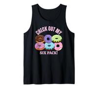 Echa un Vistazo a My Six Pack Funny Donuts, Funny Doughnut Six Pack Camiseta sin Mangas