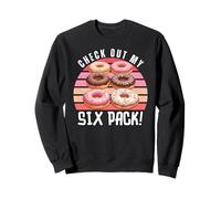 Echa un Vistazo a My Six Pack Funny Donuts, Funny Doughnut Six Pack Sudadera