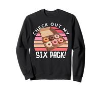 Echa un Vistazo a My Six Pack Funny Donuts, Funny Doughnut Six Pack Sudadera