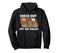 Echa un Vistazo a My Six Pack Funny Donuts, Funny Doughnut Six Pack Sudadera con Capucha