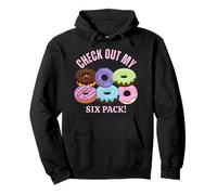 Echa un Vistazo a My Six Pack Funny Donuts, Funny Doughnut Six Pack Sudadera con Capucha