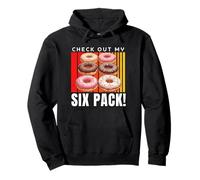 Echa un Vistazo a My Six Pack Funny Donuts, Funny Doughnut Six Pack Sudadera con Capucha