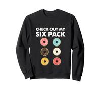 Echa un Vistazo a My Six Pack Funny Doughnut Fitness Gym Inspiration Sudadera