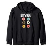 Echa un Vistazo a My Six Pack Funny Doughnut Fitness Gym Inspiration Sudadera con Capucha