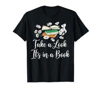 Echa un vistazo está en un lector de nerd floral para amantes de los libros Camiseta