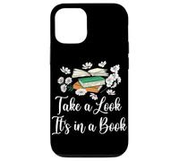 Echa un vistazo está en un lector de nerd floral para amantes de los libros Carcasa para iPhone 12/12 Pro