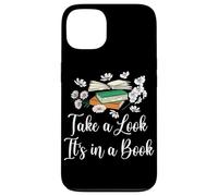 Echa un vistazo está en un lector de nerd floral para amantes de los libros Carcasa para iPhone 13