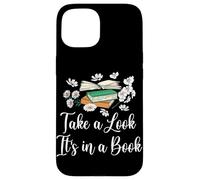 Echa un vistazo está en un lector de nerd floral para amantes de los libros Carcasa para iPhone 15