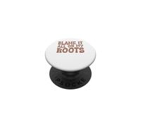 Échale la Culpa de Todo a mis Botas, Amante de la música Country, Cowboy Western PopSockets PopGrip Adhesivo