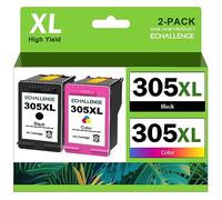 ECHALLENGE 305XL 305XL HP 305 XL - Cartucho de Tinta para HP 305 para DeskJet 2710 2720 DeskJet Plus 4100 4130 Envy 6010 6030 Envy Pro 6420 6430 (Negro y Color)
