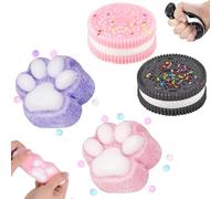 Echehi 4 Pieza Taba Squishy, Garras de Gato Squishy, Squishy Galleta, Squeeze Toys, Juguete Antiestres
