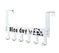 Echehi Colgador Puerta Servicio Pesado con Letra Nice day, Percha Puerta Blanco, Perchero Puerta para Abrigo, Toalla, Bolso, Paraguas, Llaves