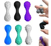 Echehi Juguetes Sensoriales con Texturas para Adultos y Niños, Pack de 6 para Antiestres y Ansiedad, Fidget Toys Silenciosos para Mejorar la Concentración en TDAH y Autismo. Azul