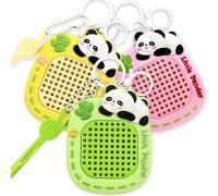 Echehi Llavero Fidget Toys de 3 Piezas, Juguetes Sensoriales Conpizarra Magnetica y Laberinto, Juguetes Antiestres para Adultos y Niños. Panda3
