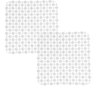 Echehi Paquete de 2 Protector Fregadero, 27 x 27 cm Protector Fregadero Cocina de Corte DIY, Alfombrilla Fregadero Cocina de Drenaje Rápido para Platos, Cristalería, Verduras. Transparente