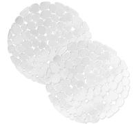 Echehi Paquete de 2 Protector Fregadero, 29 x 29 cm Protector Fregadero Cocina de Corte DIY, Alfombrilla Fregadero Cocina de Drenaje Rápido para Platos, Cristalería, Verduras. Transparente