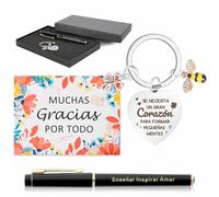 Echehi Regalo Profesora Infantil, Con Llavero De Agradecimiento, Bolígrafo, Tarjeta De Agradecimiento y Caja De Regalo, Regalos Originales Para Profesoras