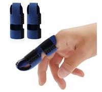 Echify Férulas de Dedos Mejoradas - 2 Piezas Soporte para Dedos Protector de Dedos de Cobertura Completa Ferula para Dedos para Dedos Rotos Tensos Artritis Aliviar el Dolor