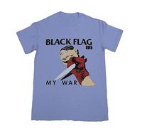 ECHJCG Black Flag My War T-Tshirts Camisetas y Tops(Small)